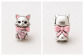 CUTE KITTY WITH PINK GEM