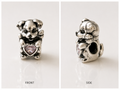 DOG WITH HEART GEM