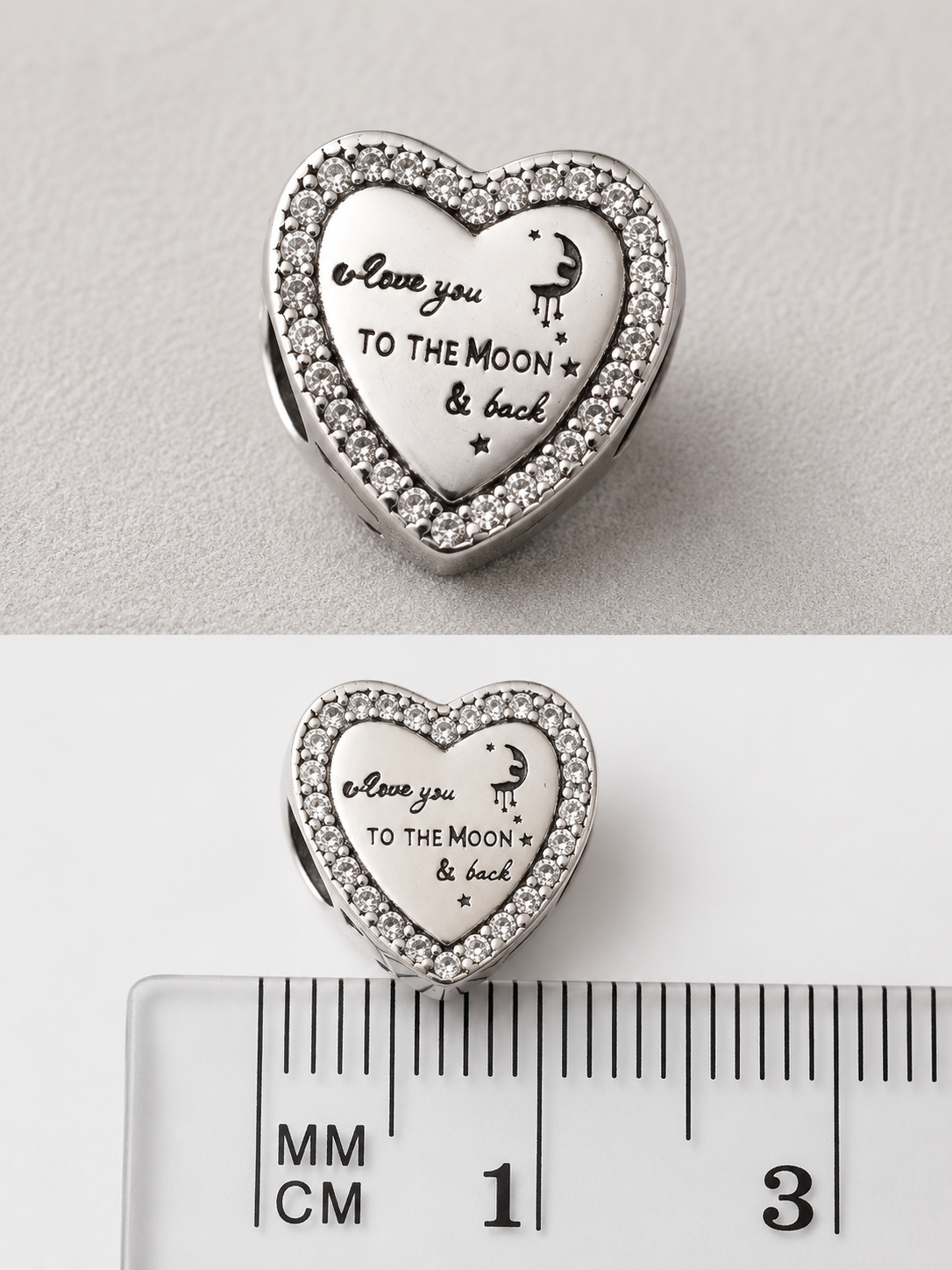 HEART SHAPED ENGRAVED CHARM