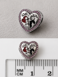 WEDDING HEART SHAPED 'LOVE YOU'CHARM