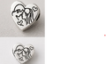WEDDING CHARM ENGRAVED COUPLE