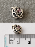 HEART SHAPED HEART CHARM 'FOREVER'