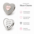 925 ENGRAVED HEART CHARM